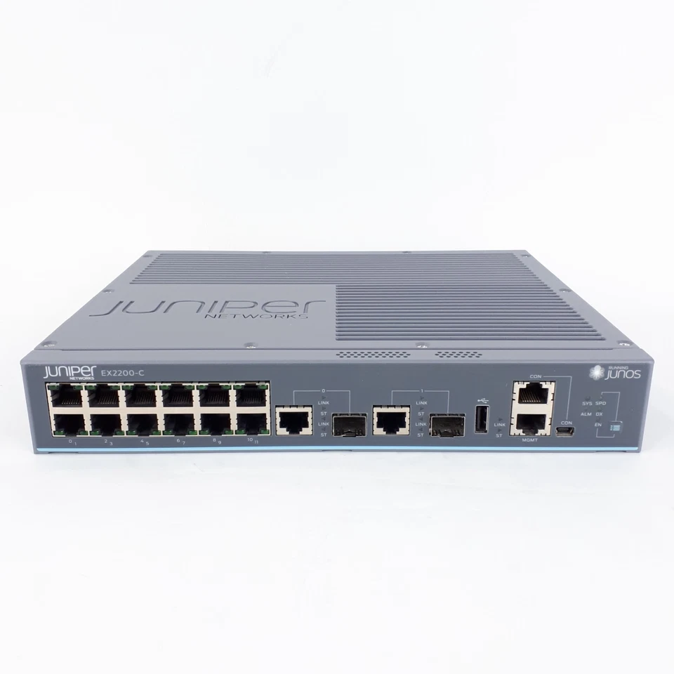 Juniper Networks EX2200-C-12T-2G 12 Port Gigabit Managed Ethernet Network Switch - Image 3 of 4