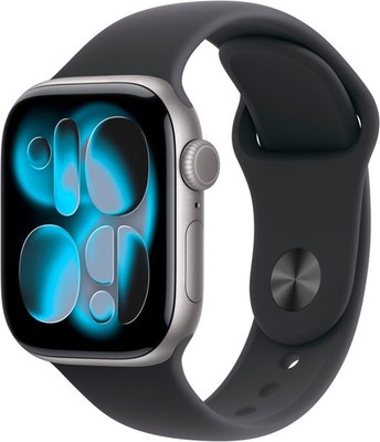 APPLE Watch S11 42mm Alugehäuse Grau Sportband Black S/M MEQW4ZR/A B-WARE