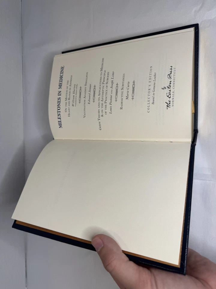 EASTON PRESS Milestones in Medicine 2006 Collectors Edition Very Rare EXCELLENT Foto 4 de 4