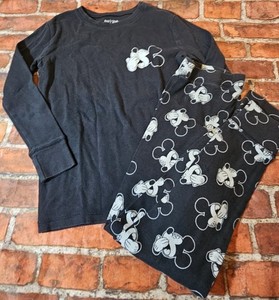 Gap Boys Mickey Mouse Pjs Pajama Set Sz 12 Guc