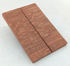 Leopardwood bookmatched knife scales and pistol grips, 2 pieces 3/8" x 2" x 6"
