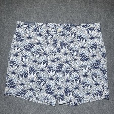 Vineyard Vines 7" Breaker Shorts Navy White Pineapple Print Men Size 40 NWT