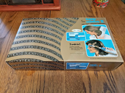 #ad VINTAGE SEARS SUPER COMBO II CURLING IRON amp; HAIR DRYER NOS Mint Open Box NOS $124.99