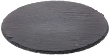 Cilio Slate Round Cheese Board, Natural Stone Tray for Serving Cheese, Charcu...