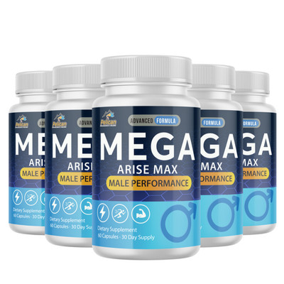 MEGA ARISE MAX- Men's Health & Bodybuilding- 5 Bottles- 300 Tablets