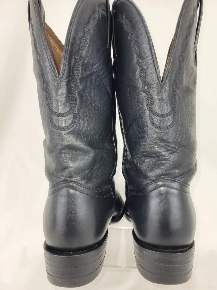 Tony Lama женщин ковбойские сапоги из черной кожи Roper размер 7,5 B очень изящный!!! 👀 - Изображение 4 из 4