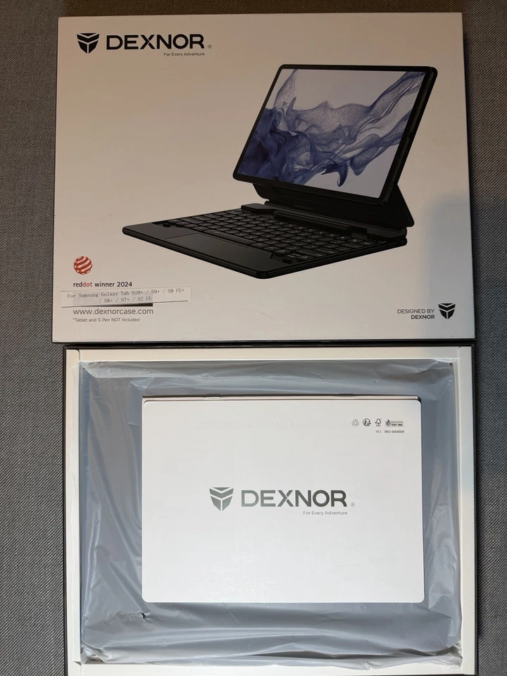Funda Teclado Dexnor Galaxy Tab S10+/S9+/S9 FE+/S8+/S7+/S7 FE - Nueva, Caja Abierta Foto 4 de 4