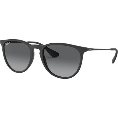 Ray-Ban Women's Erika Color Mix Polarized Rubber Black/Grey 54mm Sunglasses