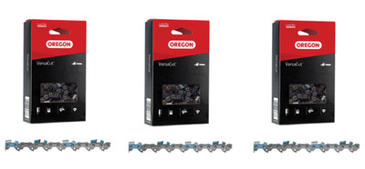 16'' 3-Pack VersaCut Semi-Chisel Chains Fits Hitachi / Hikoki CS33EB, 91VXL056G(3