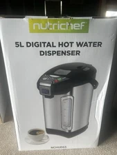 NutriChef Electric Water Boiler and Warmer 5L/5.28 Qt Stainless Steel Hot Water