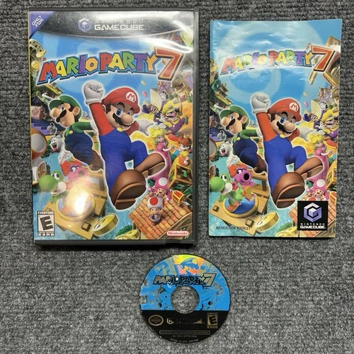 Mario Party 7 (GameCube, 2005) CIB W/ Manual - Complete
