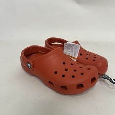 Crocs Classic Clog  Spicy Orange  Unisex Lightweight Comfort Men  s 4/Women  s 6