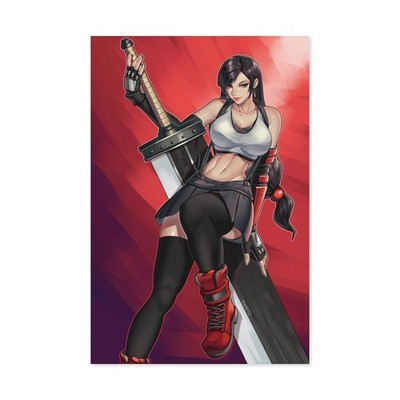 Anime Tifa Lockhart Final Fantasy VII Paper Poster 210 GSM V2