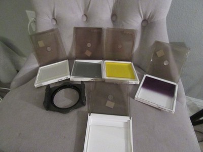 Set of 5 Cokin Filters With Filter Frame 67mm Mount For Film or Digital Cameras