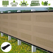 50' Fence Privacy Screen Panels Yard Garden Windscreen Mesh Sun Shade Cover Net