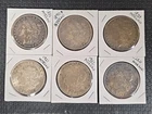 Lot Of 6 MORGAN Silver Dollar Coins 1884-1921