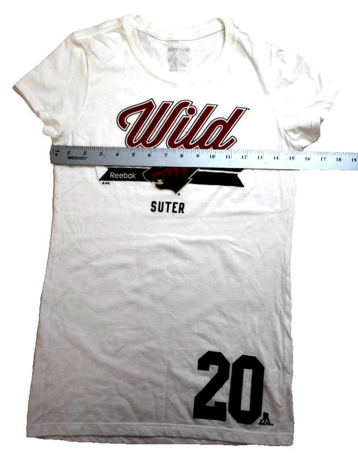 Camisa Reebok NHL Mujer Minnesota Wild Ryan Suter Nueva Mediana Foto 3 de 4