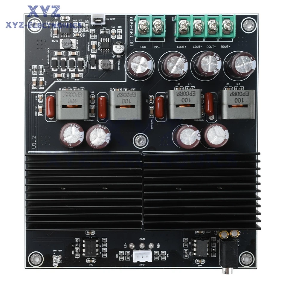 Dual Core TPA3255 HiFi Stereo 2CH Class D Audio Power Amplifier Board 2*600W - Image 3 of 4