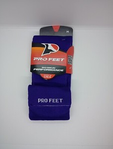 Pro Feet Maximum Performance Socks Size 9-11 Purple NWT