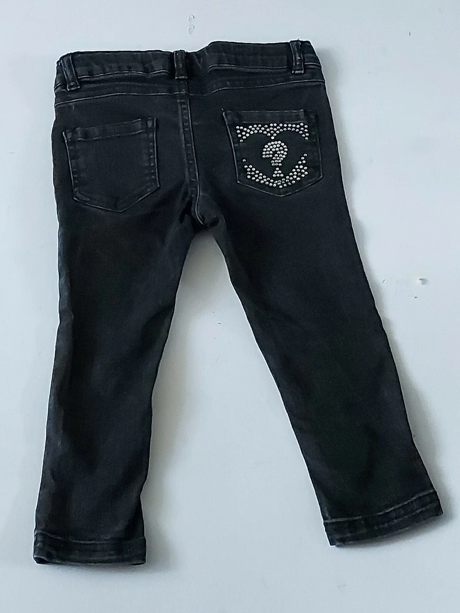 Black bling cheap jeans