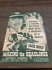 1938 Making The Headlines Pressbook Cover Page (A)