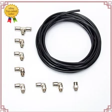 Push Lock Vacuum Fitting Kit w/ Wastegate & Solenoid For Turbo 1/8" NPT to 1/4"