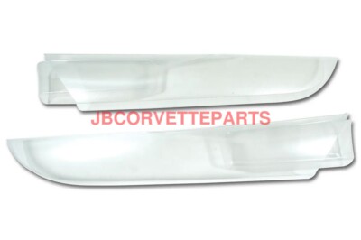 2005 - 2013 Corvette Sill Ease Door Kickers Guards Clear Pair C6 NEW