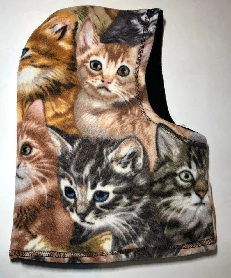 ZooFleece Cat Kittens Cats Kitty Meow Headgear Ski Mask Hood Face Balaclava