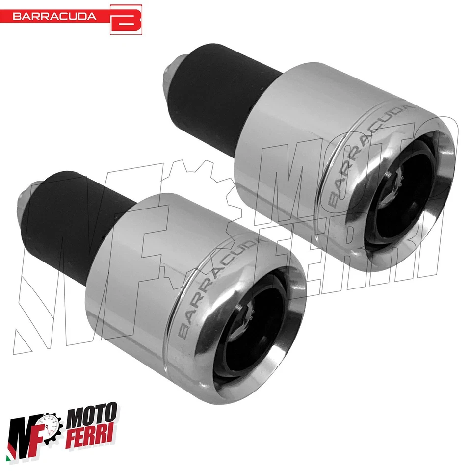 MF1363 Stabilizzatori Manubrio Barracuda Antivibranti Silver Universale Moto - Immagine 4 di 4