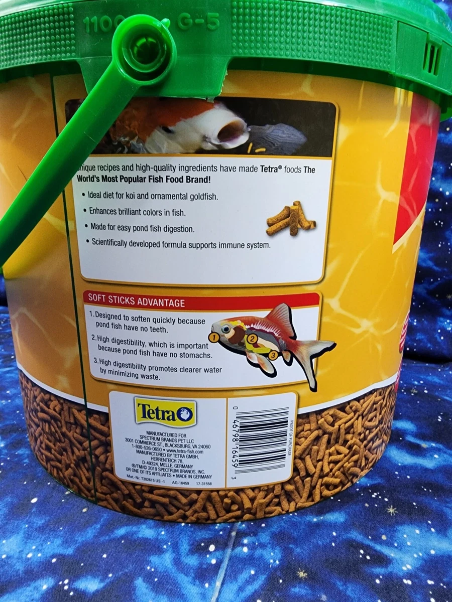 Tetra Pond Koi Vibrance Color Enhancing Sticks Koi & Goldfish Food, 3.31-lb  bucket