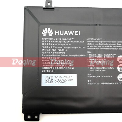 New Original HB4593J6ECW Battery for Huawei MateBook 13 2020 WRT