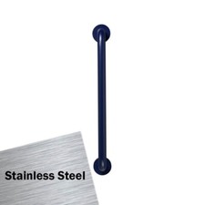 Armitage Shanks Elderly Straight Grab Rail 600mm Length - Blue Disabled Loo Hand