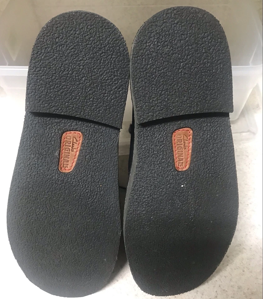 Clarks Original Wallabees Desert Shoes Black Suede Kids Junior Size 2.5 W - Image 4 of 4