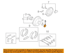 FORD OEM 00-11 Focus Brake-Rear-Dust Grease Cap YS4Z1248AA