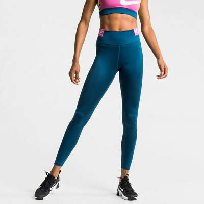 NIKE ONE Tights Training Gym Running Women's DRI-FIT Mid