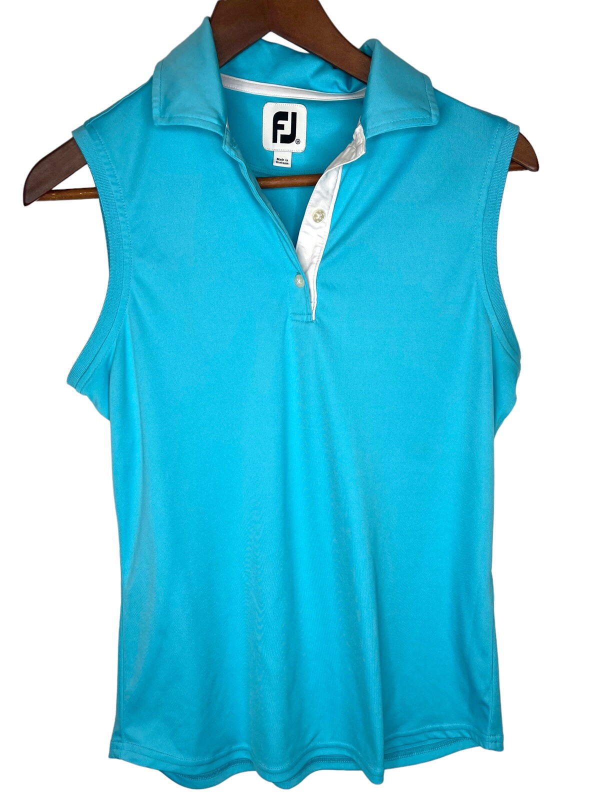 EUC! FootJoy Performance Teal Blue Sleeveless Golf Polo Top Size Medium |  eBay
