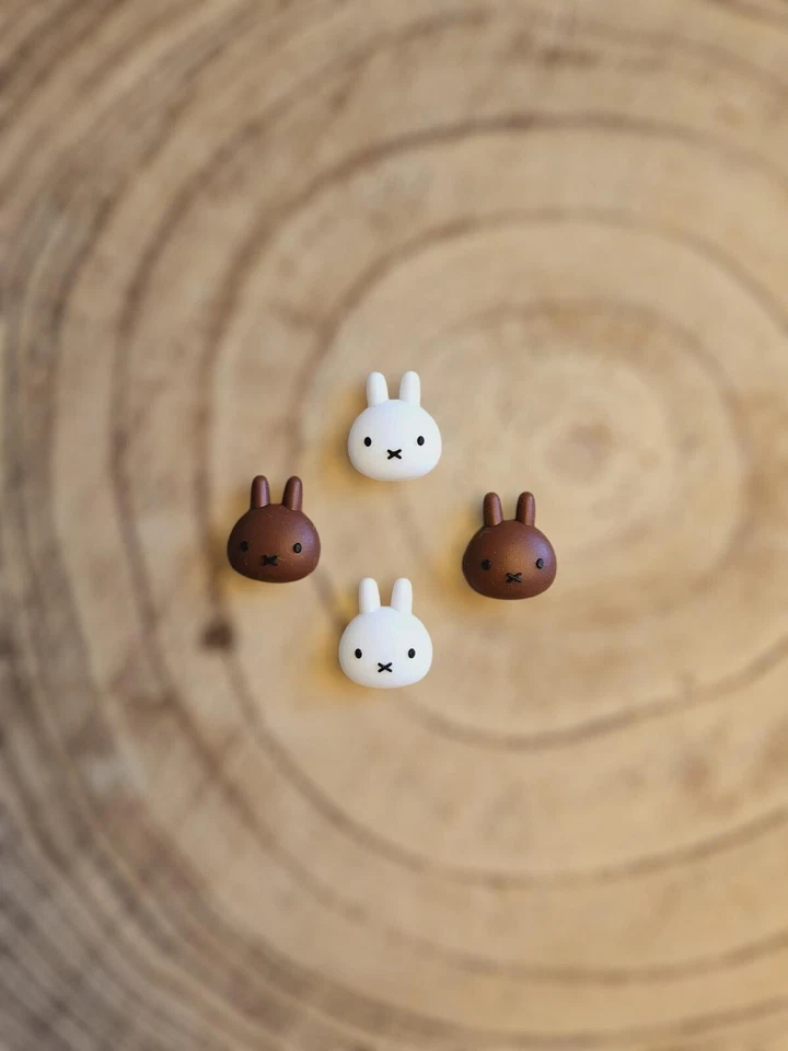 MARKENLOS 🍀 Miffy Hase Rabbit Design Joysticks JoyCon Kappe Nintendo Switch 4 Stück