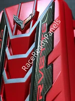 2020/25 CORVETTE C8 ENGINE COVER TORCH RED CARBON FIBER RAILS NEW OEM (For: More than one vehicle)