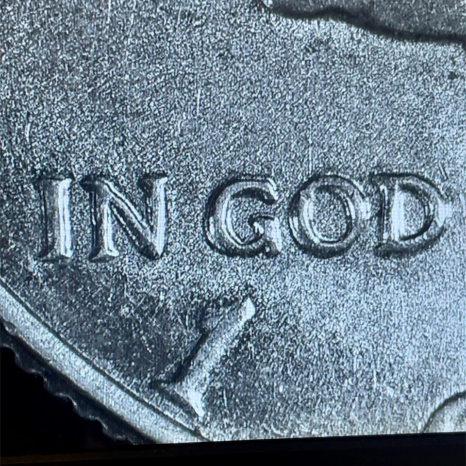 1967 Kennedy meio dólar DDO FS-101 VP-002, perfil duplo e lema difícil de encontrar - Imagem 2 de 4