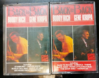 Buddy Rich & Gene Krupa Back To Back Double Audio Cassette