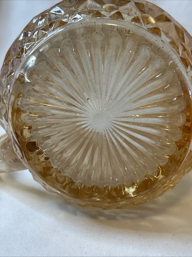 Vintage Jeanette Iridescent Glass Holiday Buttons and Bows Pitcher - Picture 9 of 16