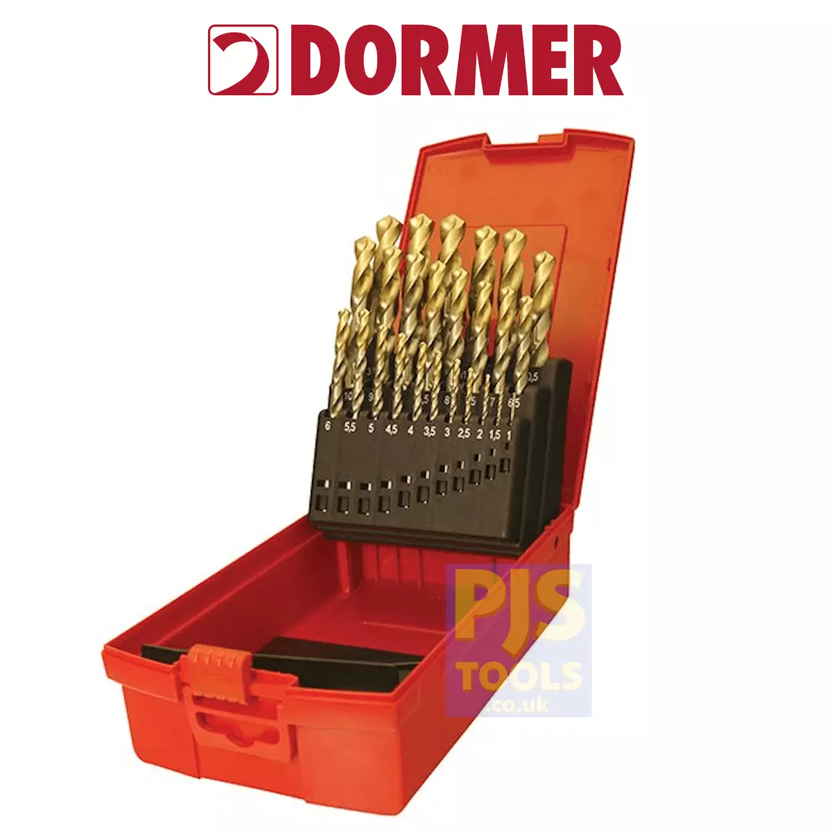 Dormer A095204 A095 204 25pc 1 13mm x 0.5mm HSS tin coated high speed drill set