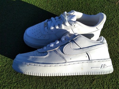Authentic Nike Air Force 1 Low White 2014 GS, 314192-117, UK 4, White, Very  Good | eBay