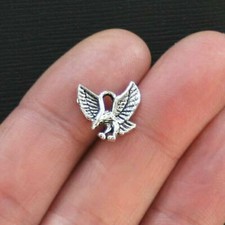 MIXED SET of 8 New PATRIOTIC Charms Tibetan Silver Alloy TWO EACH Free Shipping 