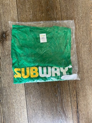 Subway Long Sleeve T-shirt 3XL 100% Cotton  Employee Costume Halloween 799