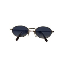 Vintage Frames American Safety Round Sunglasses in Gold Blue