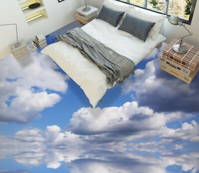 3D Cloud River PKE3613 Floor WallPaper Murals Wallpaper Mural Print Bea