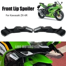 For Kawasaki ZX-6R Front Lip Spoiler Fairing Wing Downforce Aerodynamics Kits