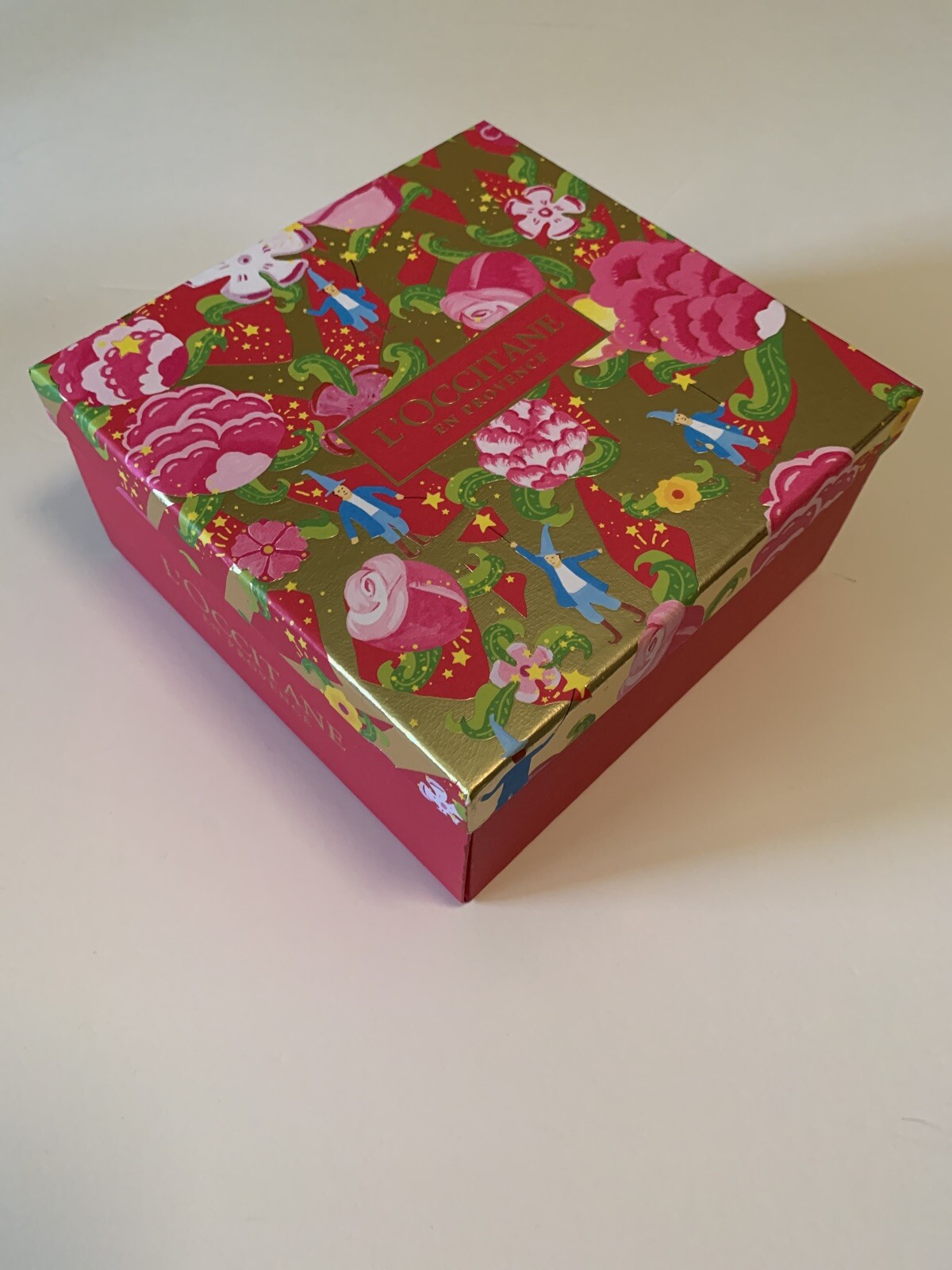 L'Occitane en Provence Holiday Pink Rose Floral Empty Gift Box +Cover | eBay