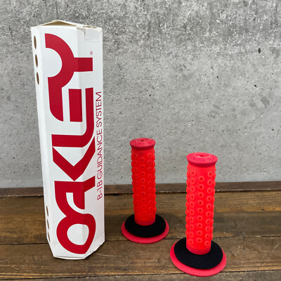 OAKLEY B-1B BMX Grips （初代/ビンテージ） Oakley B-1B Grips Red Old School BMX 2010 Issue B1B Original